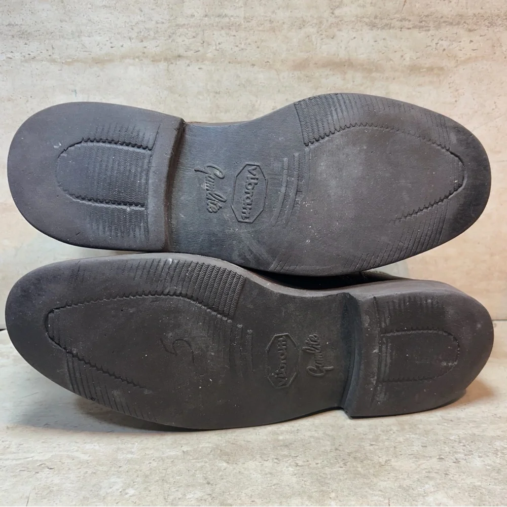 Johnston & Murphy Mens Brown Leather Chukka Boots Vibram Gumlite 10M‎ 25-1870